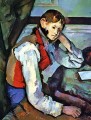 Boy in a Red Vest 2 Paul Cezanne